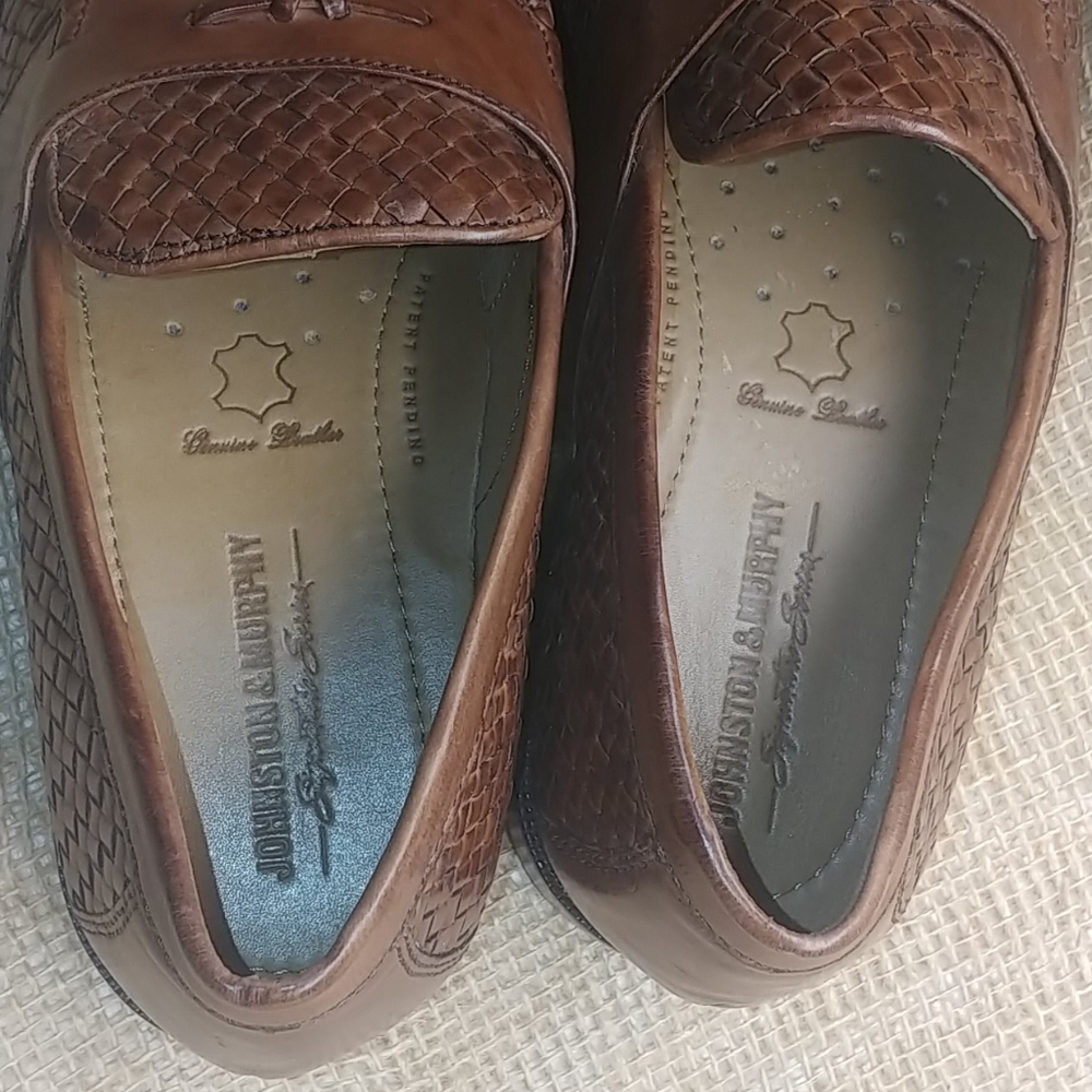 Johnston & Murphy woven leather tassel loafers - Picture 6 of 10